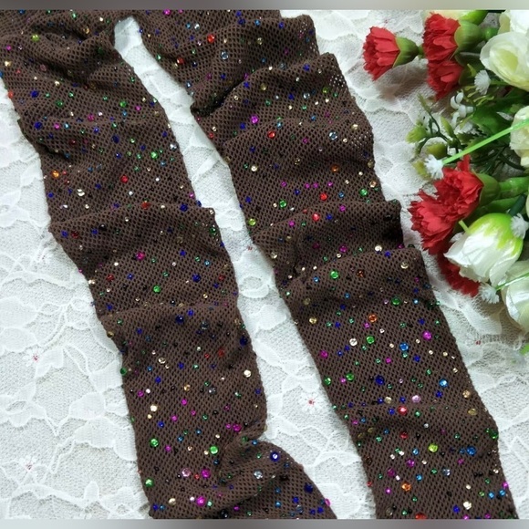 RHINESTONE EMBELLISHED FISHNET STOCKINGS - Picture 13 of 14